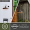 Vaxcel Dorado 1 Light Dusk to Dawn Bronze Farmhouse Outdoor Wall Barn Lantern Dark Sky T0572 - alternate 4
